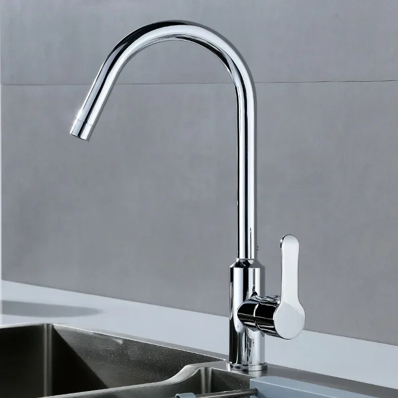 Electroplated Stainless Steel Kitchen Faucet Vegetable Basin Rotatable Sink with Ball Bearing for Dishwashing and Balcony Use