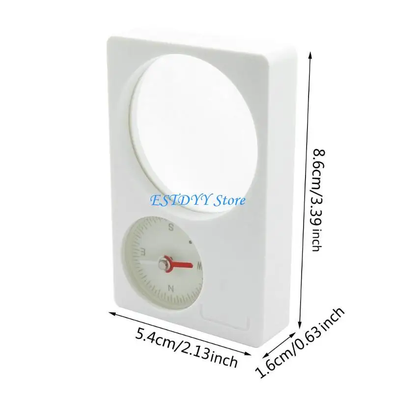 G6DE Lupa 2 w 1 Kompas Poręczne narzędzie do zajęć na świeżym powietrzu Szkło powiększające