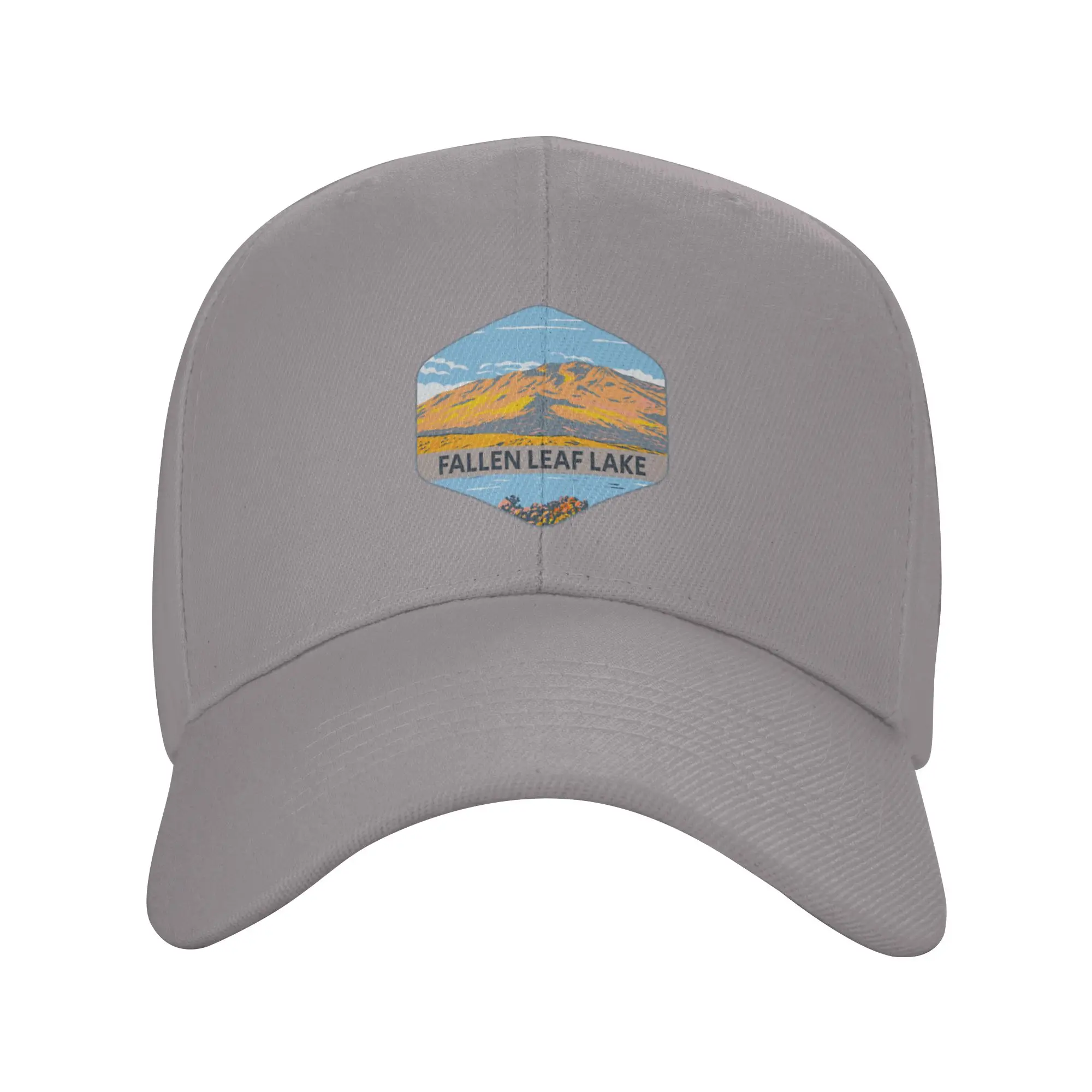 Fallen Leaf Lake California Trendy Baseball Cap Daily Walking Opaque Baseball Cap