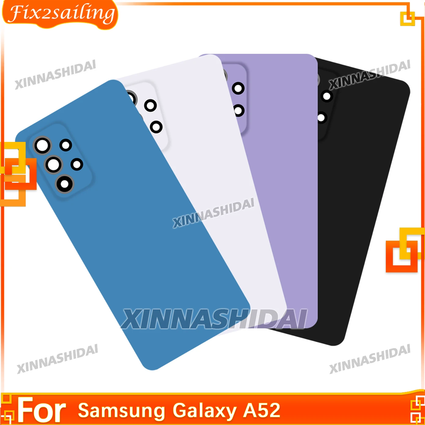 Battery Cover For Samsung Galaxy A52 New Protective Battery Case Back Cover For Samsung Galaxy A52