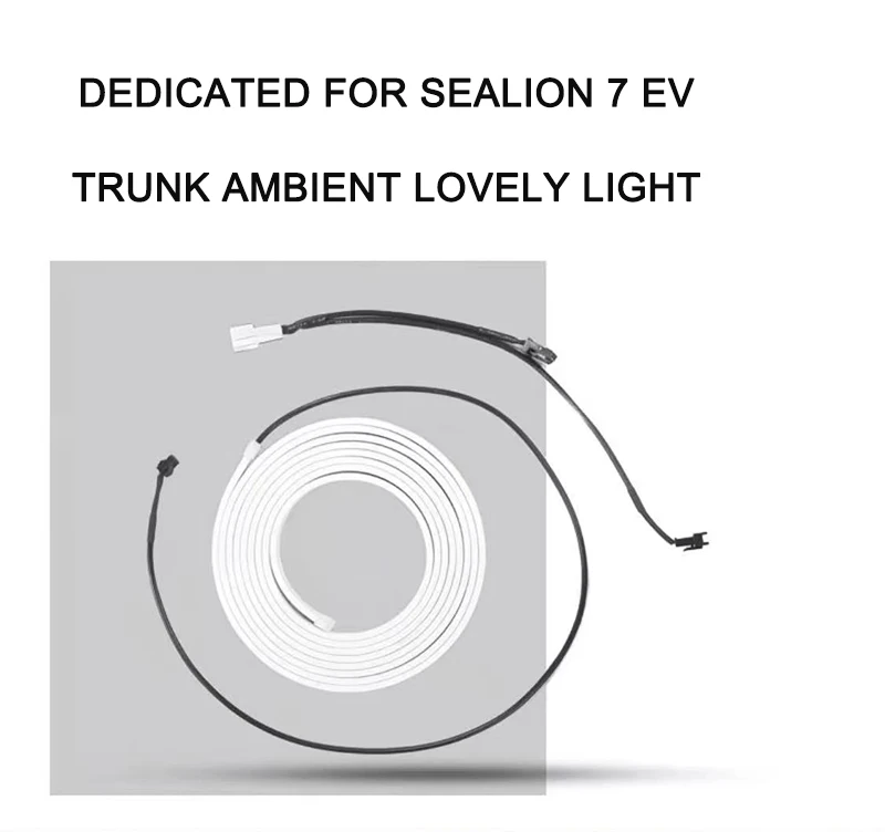 For BYD SEALION7 SEALION 7 Sea Lion 7 EV Car Boot Luminous Trunk LED Light Strips Waterproof Flexsible Car Accessory