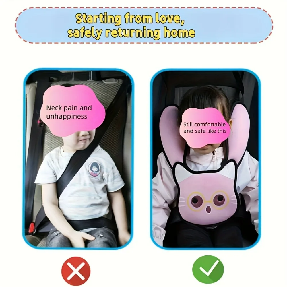 1 pezzo di copertura morbida per cintura di sicurezza per bambini 3-12 anni, spalline regolabili per seggiolino auto per tutti i seggiolini auto, poggiatesta comfort