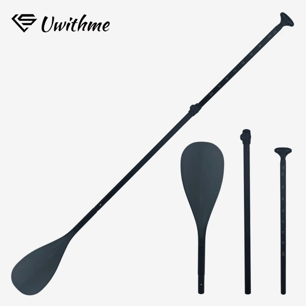 Children Adjustable Aluminum Alloy Paddle 3 Section Detachable Convertible for SUP Board Kayak Outdoor Water Sport Family Play