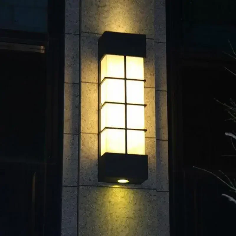 Modern Garden Waterproof Outdoor Lights Project Courtyard Outdoor E27 Led Wall Lamp