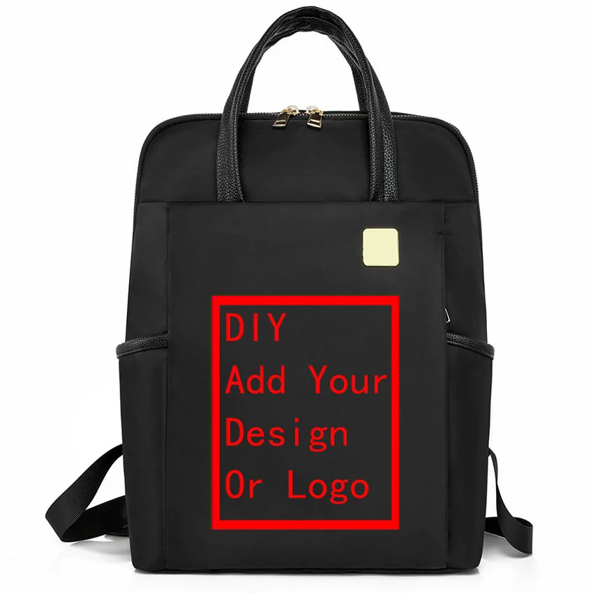 

DIY Customized Printing Multi-functional Travel Bag College Student Women Backpack Fashion Bag Waterproof Business Backpack