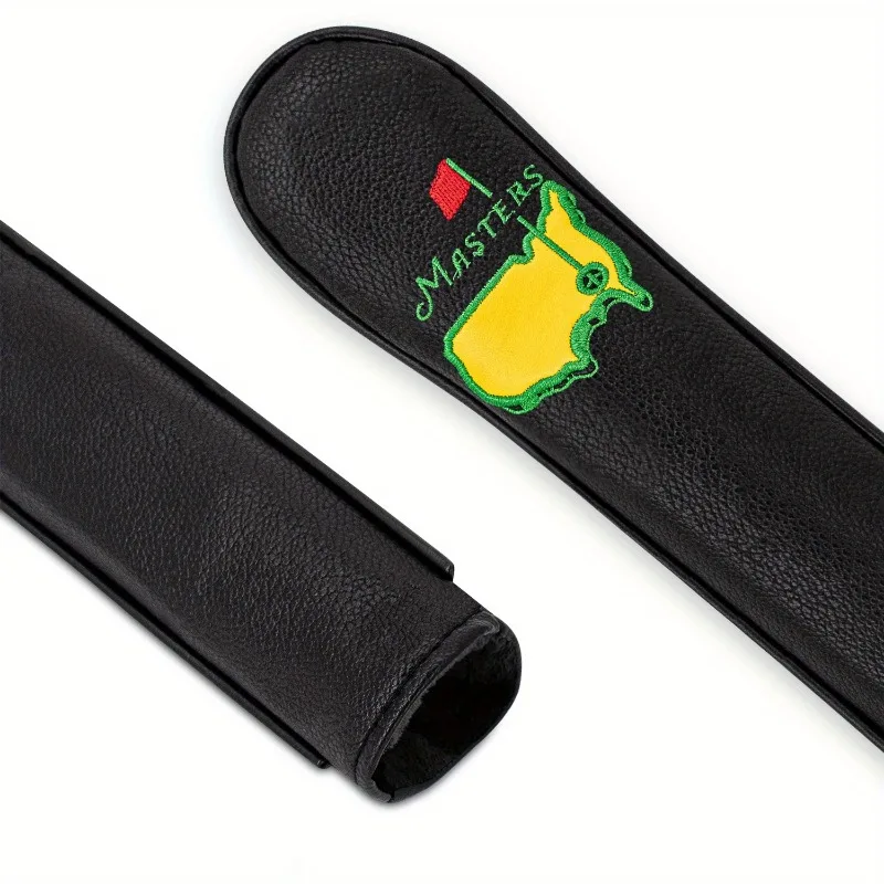 قطعة واحدة من غطاء رأس قضيب تحديد المواقع باللون الأبيض/الأسود، مجموعة تدريب التأرجح، تصميم الشعار الأخضر، ملحقات الجولف، مقاوم للغبار ومتين