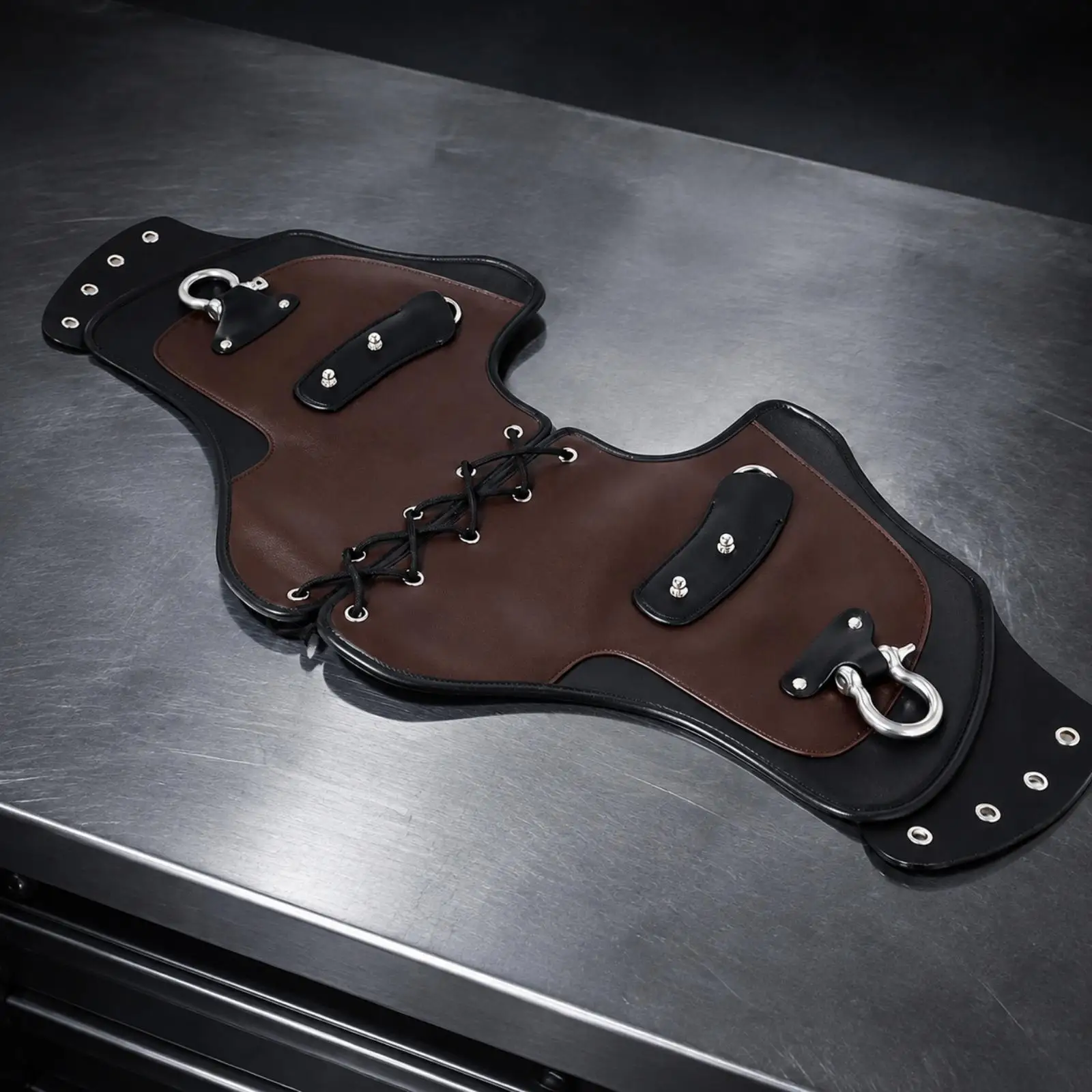 Motorcycle with Adjustable Lacing Heat Protection Motorcycle Leg Heat