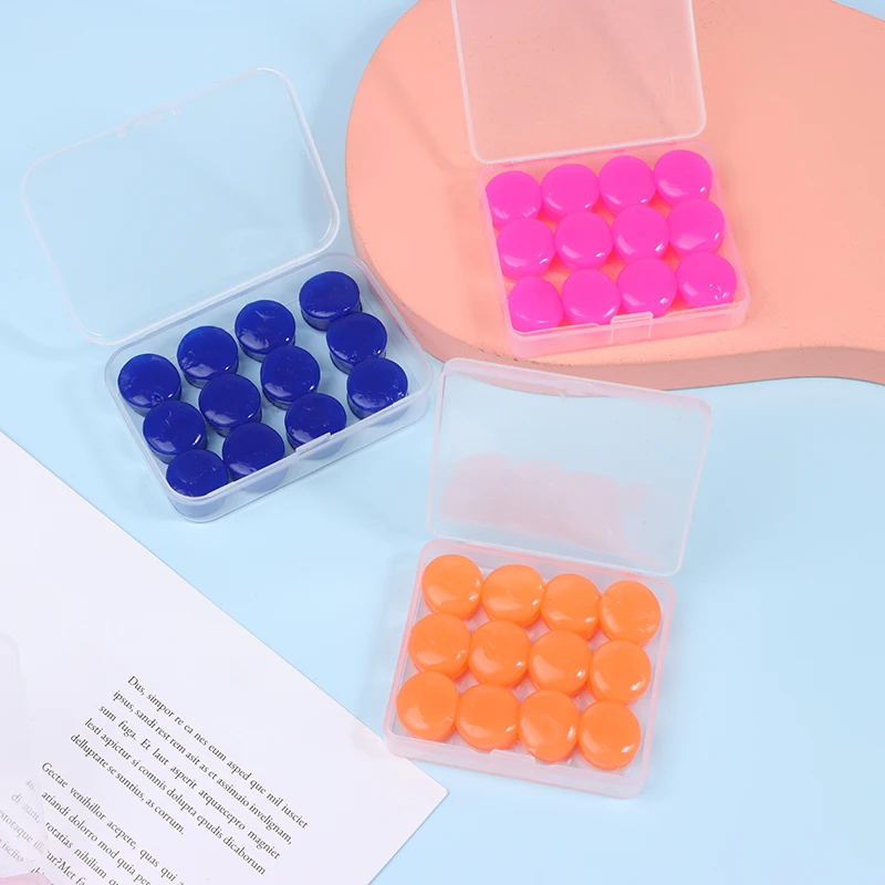 12Pcs Silicone Ear Plug Reusable Silicone Wax Earplugs Noise Reduction Sleeping Swimming Moldable Ear Plugs For Work Studying