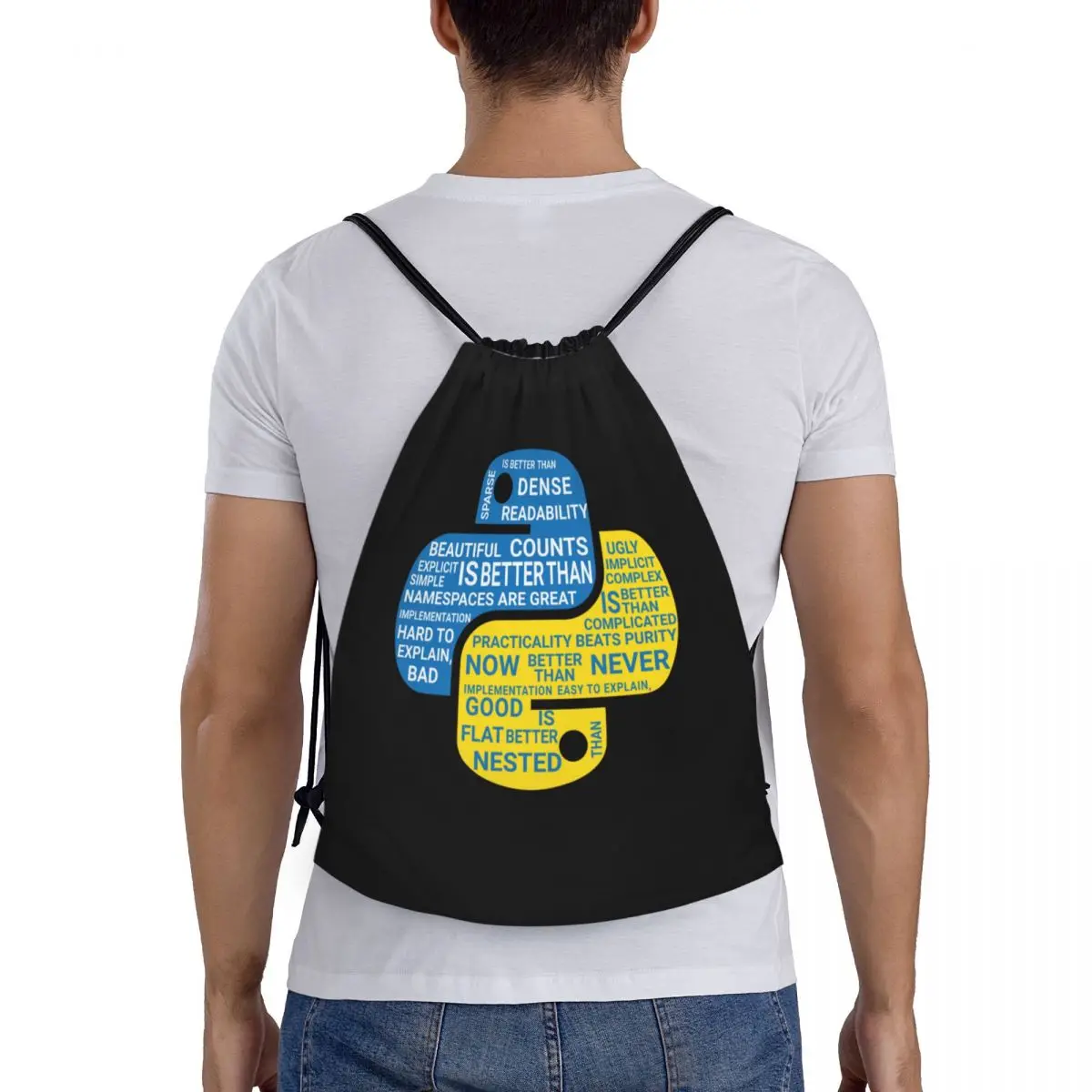 Sac à dos de rangement de sport pour hommes et femmes, T-shirt de programmeurs chirurgie tionnés personnalisés, proximité, sacs WString, pigments légers, développeur, codeur