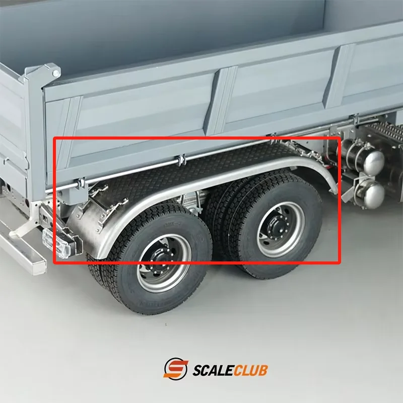 

ScaleClub 1/14 truck double -axis sandboard rear wheels stalling mud dump truck