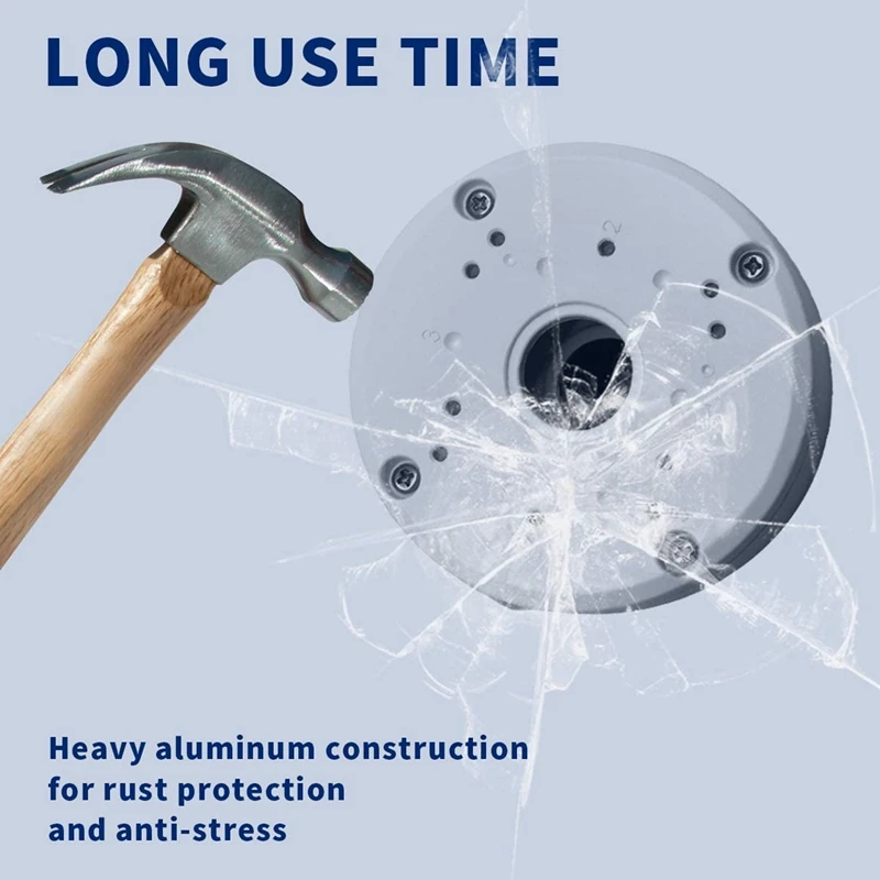 8X العالمي الأمن كاميرا صندوق وصلات جبل قوس ، في الهواء الطلق استخدام مقاوم للماء جدار سقف جبل كابل قاعدة صناديق