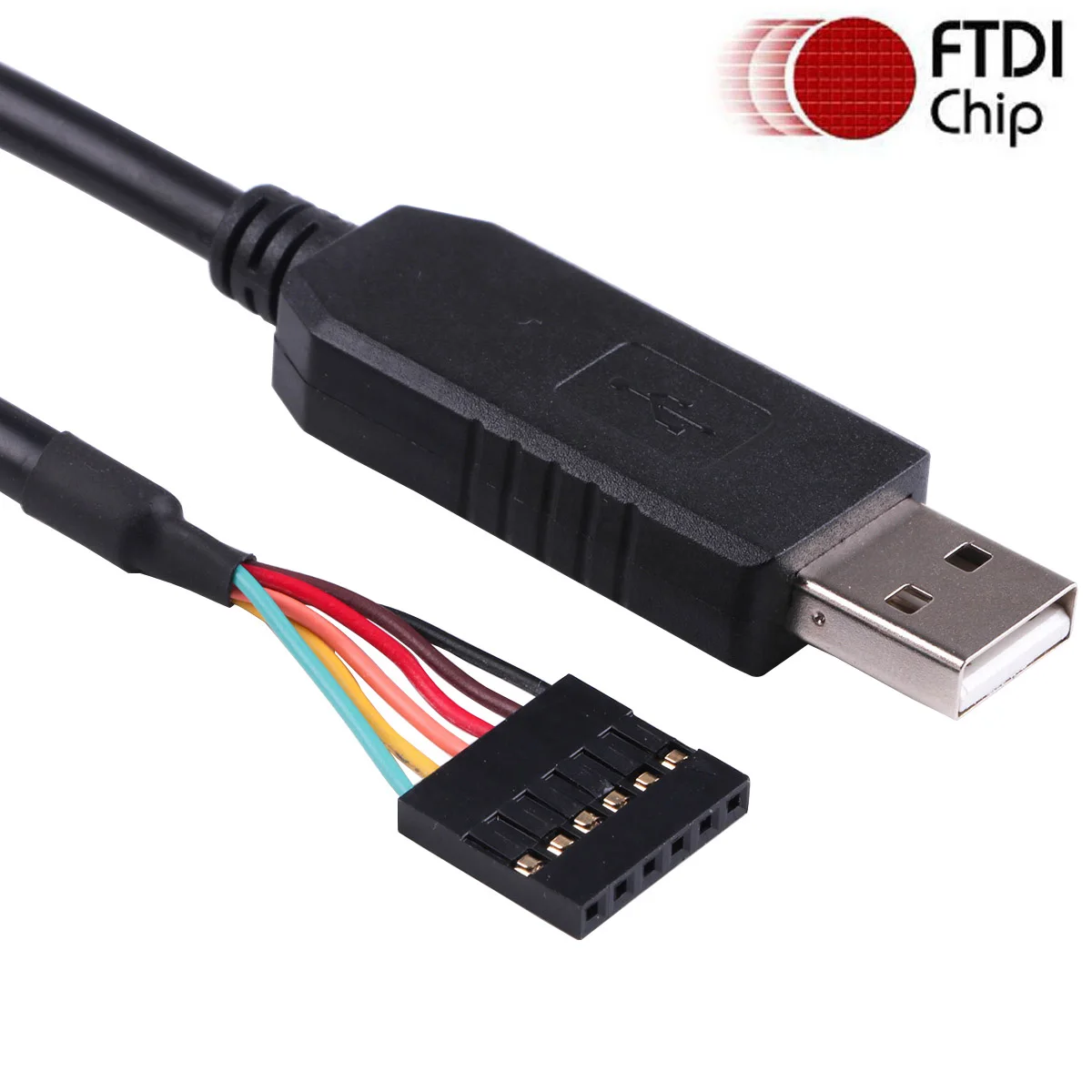 FTDI FT232RL USB 5V 3.3v TTL Signals 12Mbps 6 pin SIL 0.1” pitch Terminal Block TTL-232R-5V TTL-232R-3.3V Serial Converter Cable