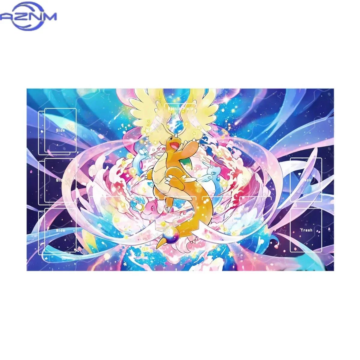 Dragonite Cute Card Battle Mat Ptcg Gengar Single Player Board Game Card Duel Plate Battle Mat
