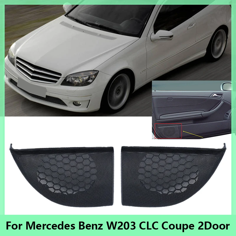 Car Side Hand Door Speaker Cover Trim For Mercedes-Benz W203 CLC Coupe 2Door Horn Cover Trim Speaker Grille Cover