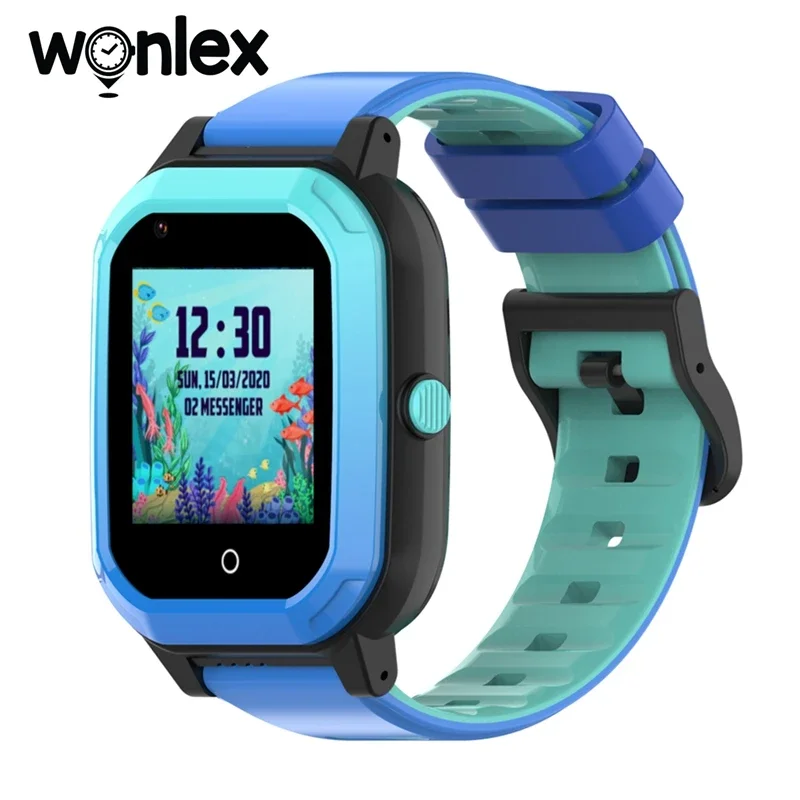 Wonlex-ساعة ذكية للأطفال ، مكالمات فيديو 4G ، تحديد المواقع ، هاتف كاميرا ، KT20Plus ، واتساب ، أندرويد ، مكالمة SOS ، أطفال
