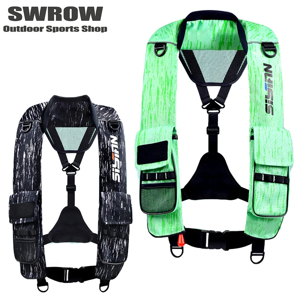 

Portable Sea Fishing Automatic Inflatable Life Jacket Adult Swimming Fishing Buoyancy Vest Professional Water Safe Fishing Vest