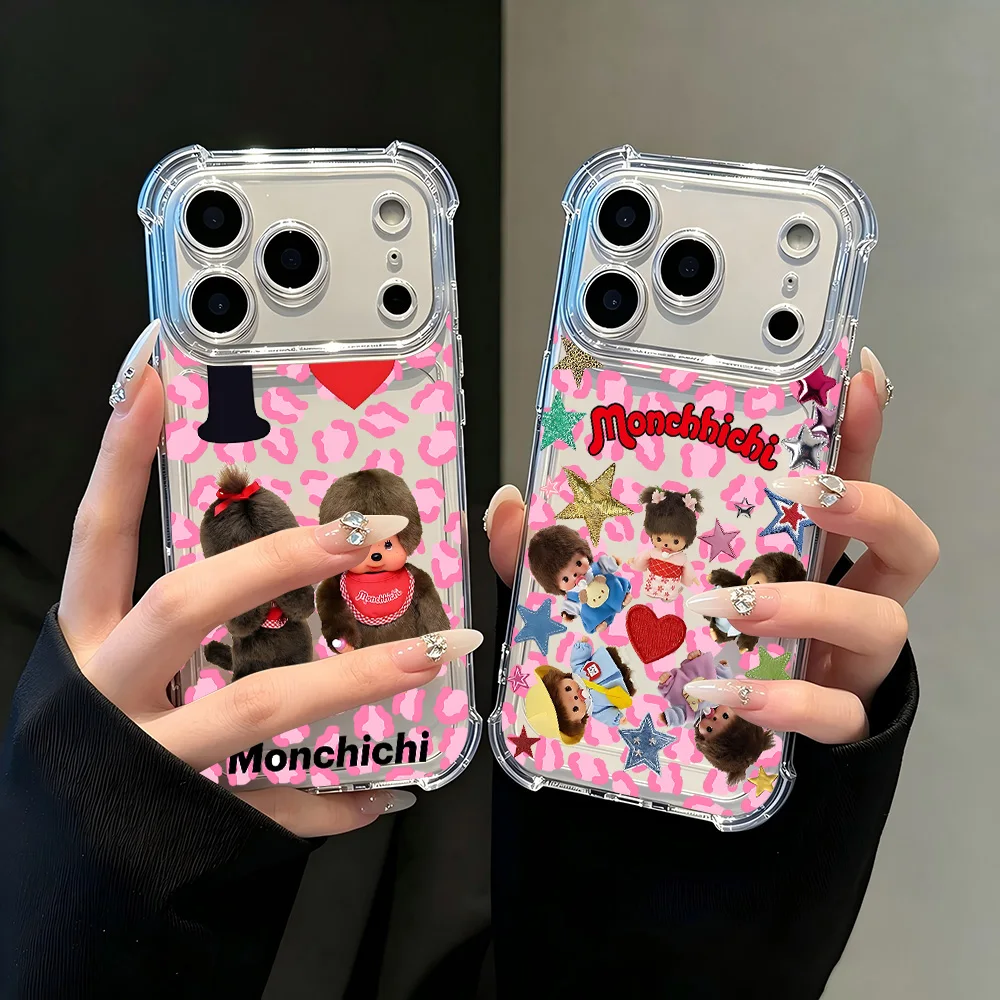 HOT Cute M-Monchhichis Phone Case For Samsung A37 A57 A17 A07 A06 A56 A26 A33 A54 A51 A13 A73 A55 A53 A25 A24 A23 A16 4G 5G