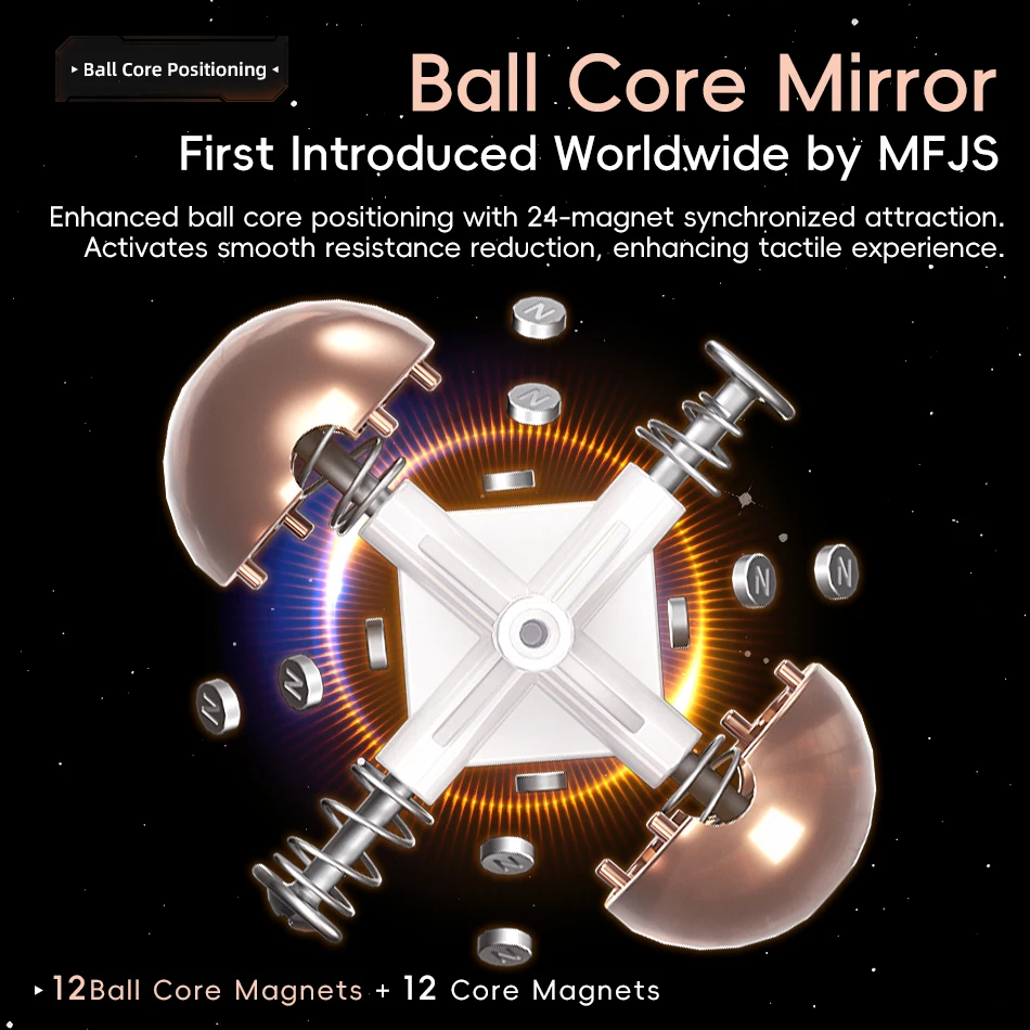 MoYu MFJS Mirror Cube V2 3x3x3 Magic Cube Magnetic Magnet Ball Core Educational Puzzle Magic Cube Toys For Children