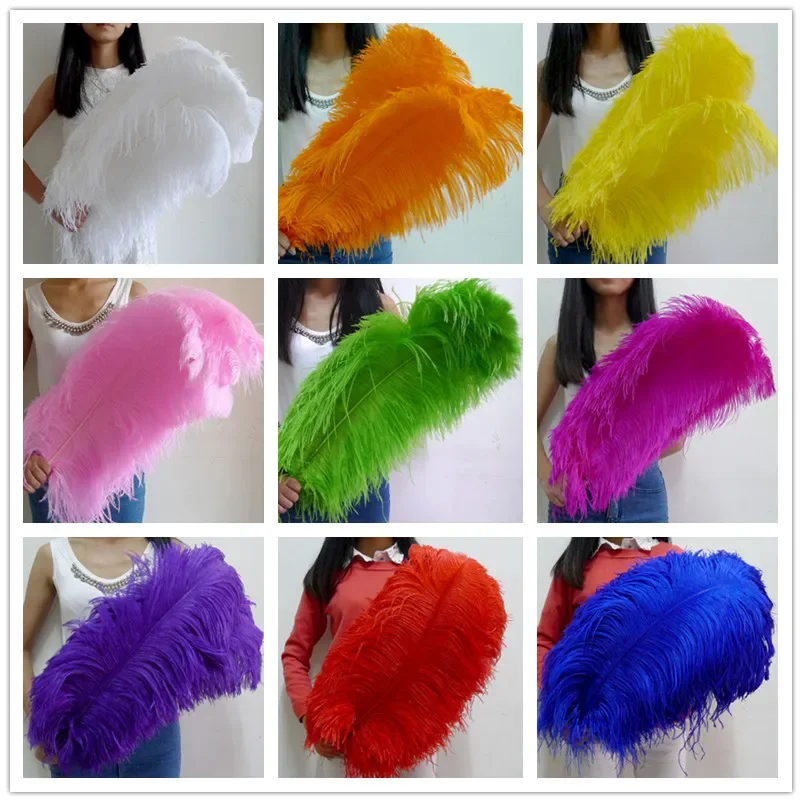 

50Pcs 65-70CM 26-28inch All Size Natural Ostrich Feathers for Crafts Carnival Party Halloween Wedding Decorations Jewelry Plumes