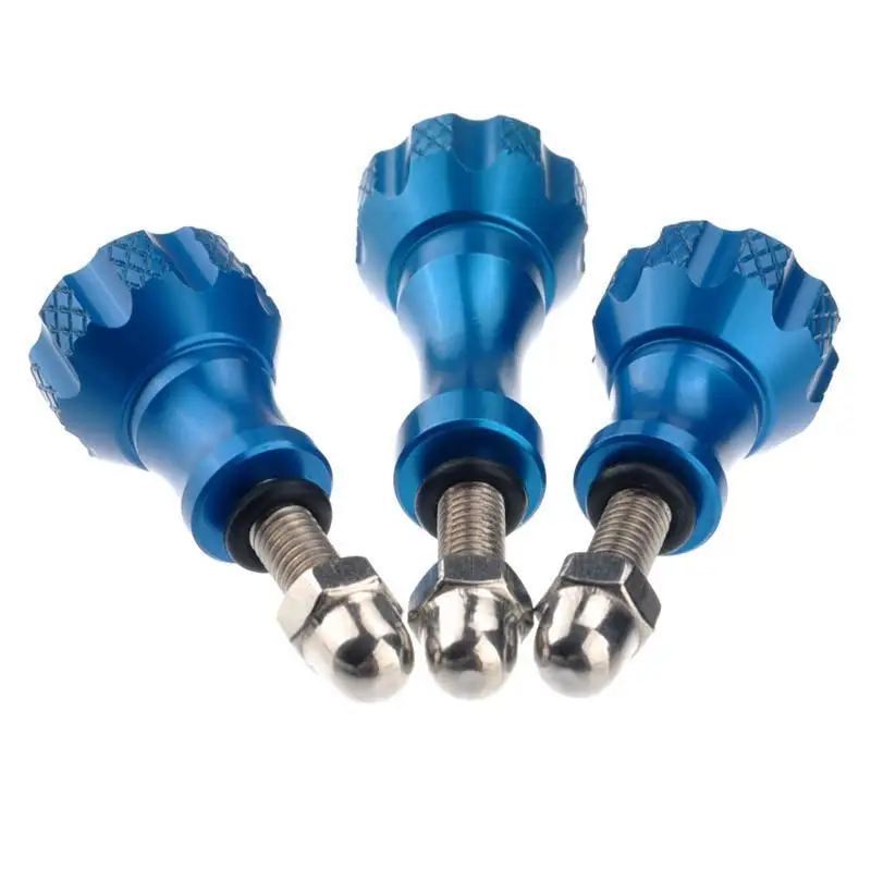3Pcs Aluminum Thumb Knob Bolt Screw 2 Short + 1 Long For Case Tripod Mount Cam Accessory