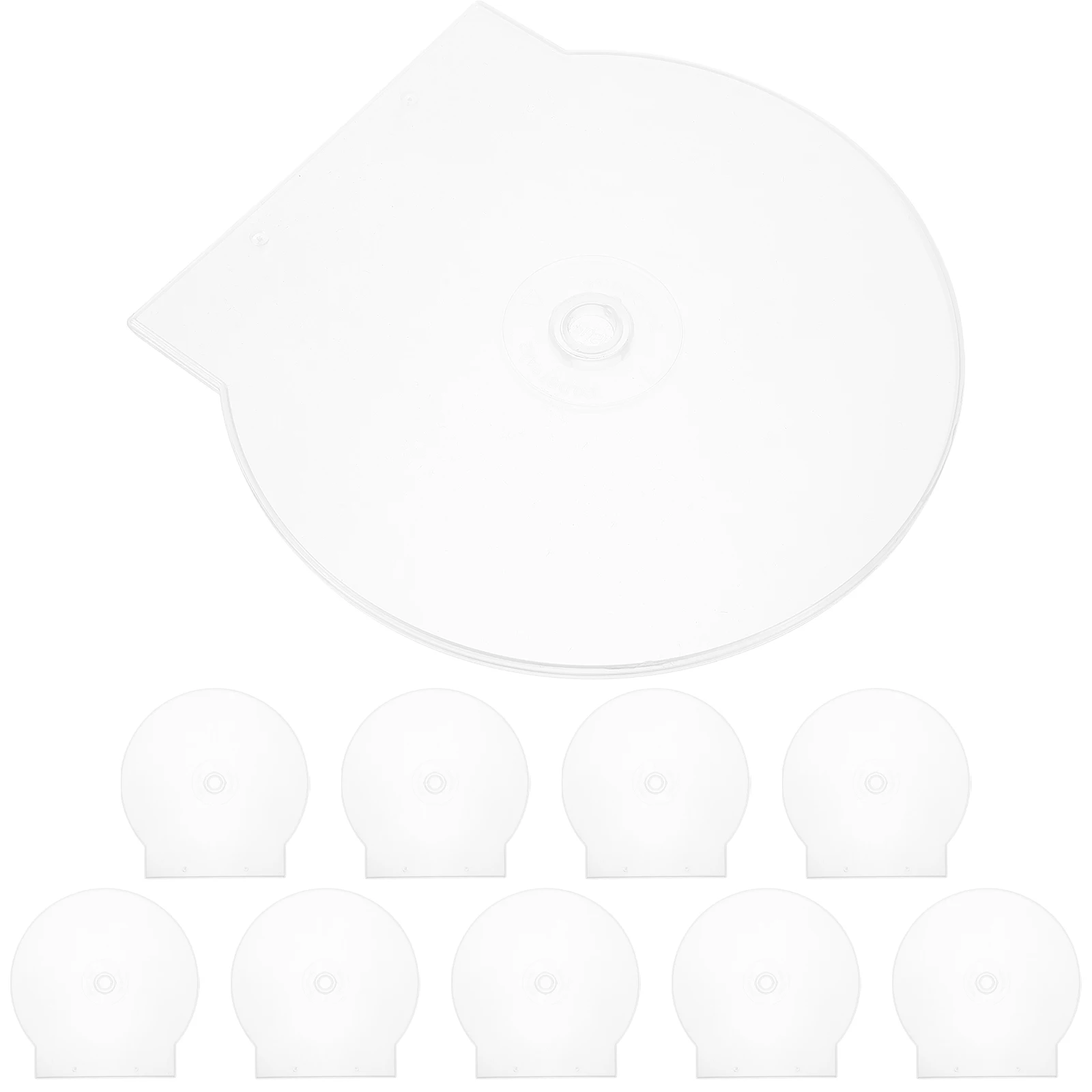 

50 Pcs Thickened CD Box Reusable Clear Storage Case for Disc Organizer with Large Capacity Semi Transparent Design