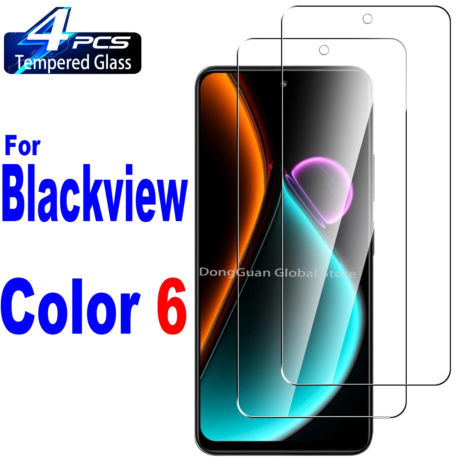 For Blackview Color 6 Tempered Glass Screen Protector Glass Film