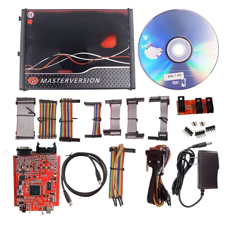 Best Durable KTAG V7.020 V2.25 Red PCB red European version ECU programmer unlimited points can be networked