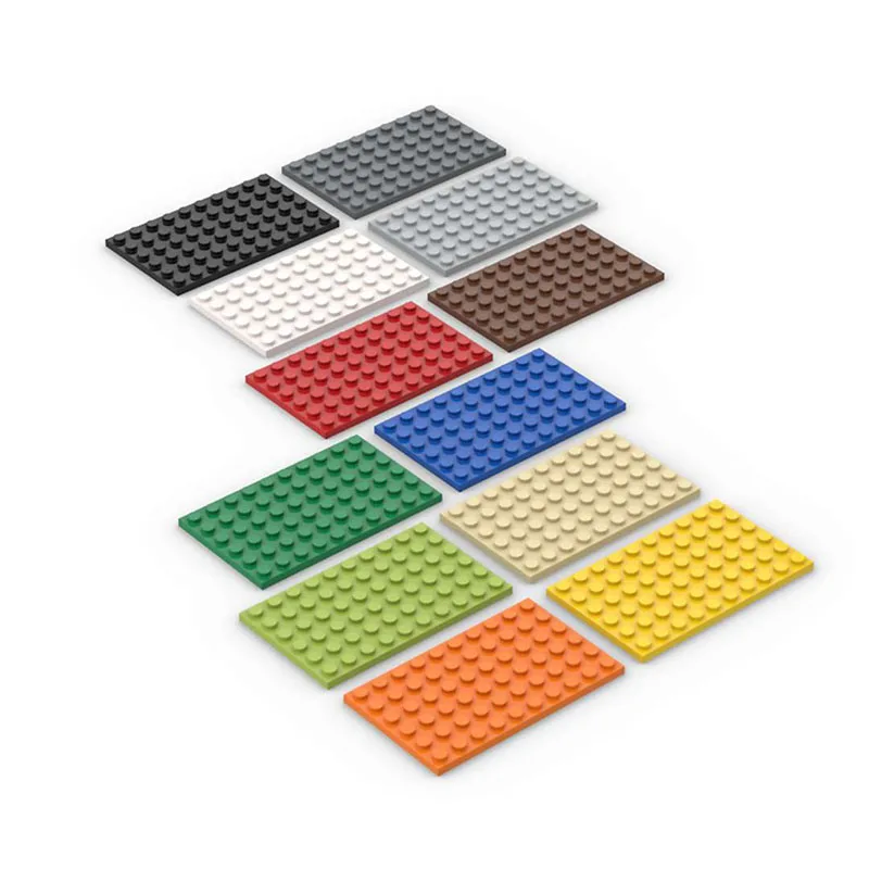 

20PCS DIY Building Blocks Thin Figures Bricks 6x10 Dots 12Color Educational Creative Size Compatible With 3033 Toys for Children