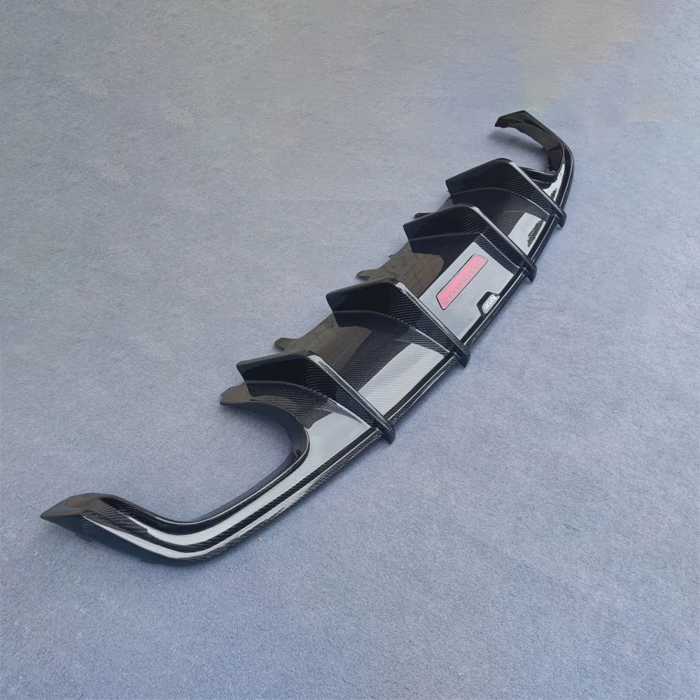 For Audi A7 Modified S7 Carbon Fiber rear Bumper Diffuser