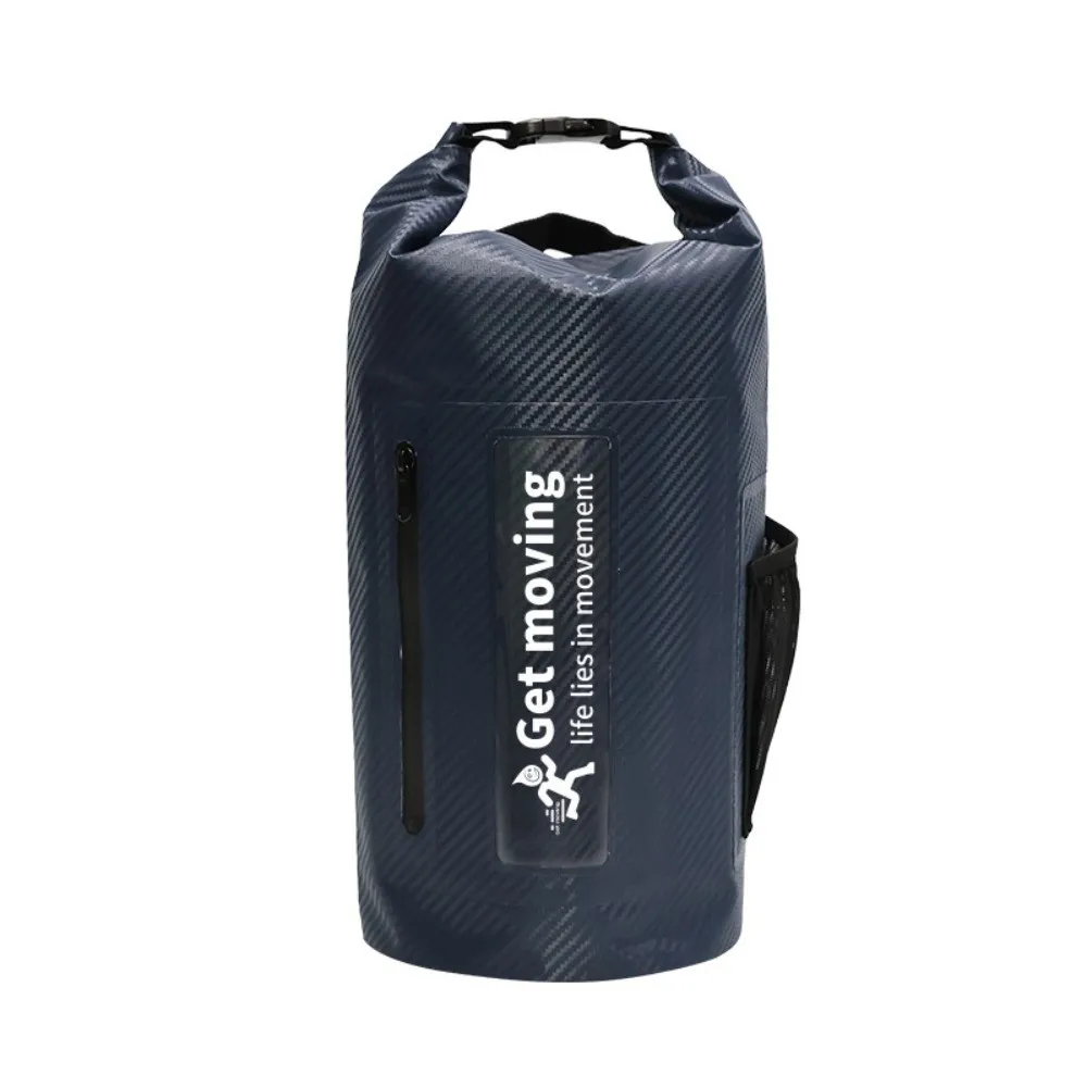 20L Waterproof Dry Bag with Shoulder Straps Large-Capacity Swimming Bucket Bag Foldable Lightweight Beach Backpack Water Sports