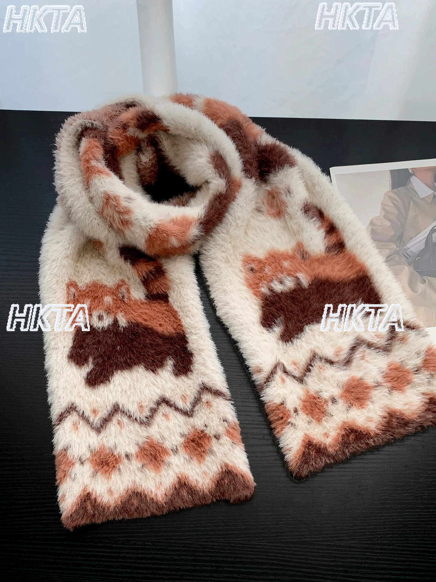 

Милый мультяшный плюшевый шарф 2022, осень-зима, новый утолщенный теплый универсальный студенческий повседневный универсальный шарф, аксессуары для одежды для женщин