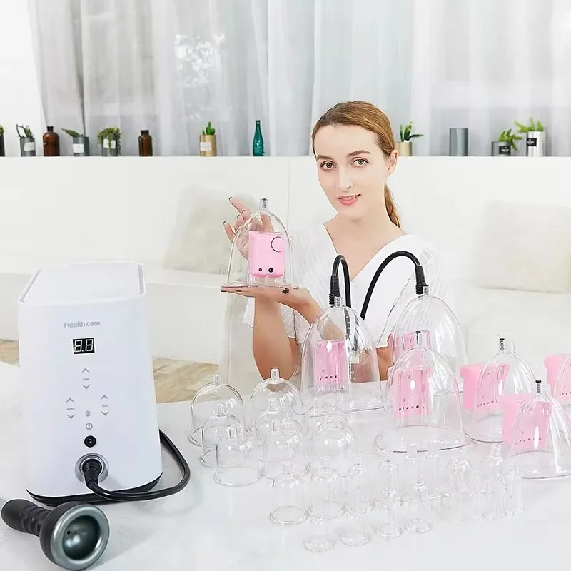 Multifunctional Vacuum Cupping Scraping Breast Enlargement Machine Pumps Heating Therapy Massager Butt Enhancer Buttock Lifting