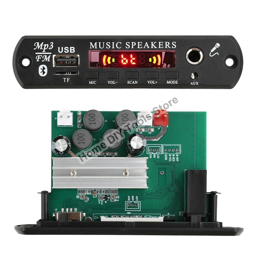

DC 6-24V Bluetooth MP3 Player Decoder Board 80W+80W FM Radio Module For Music Speaker USB Handfree Wireless Car Player