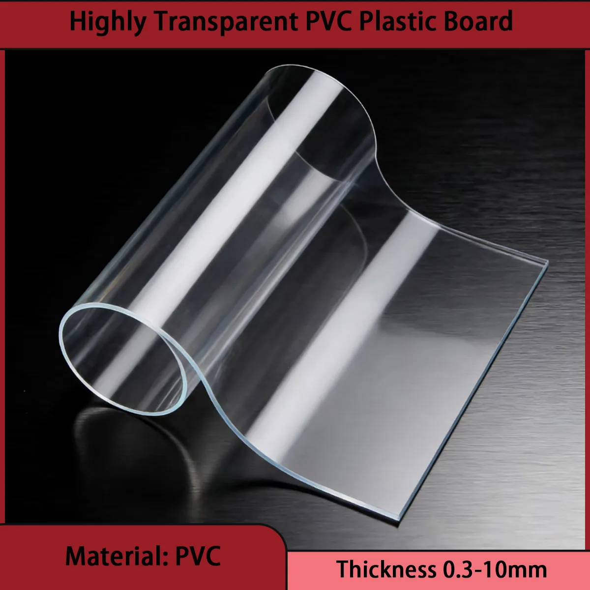 0.3-10mm Thick PVC Board High Transparency Plastic Board Used for Advertising, Decoration, Protective Covers, Etc