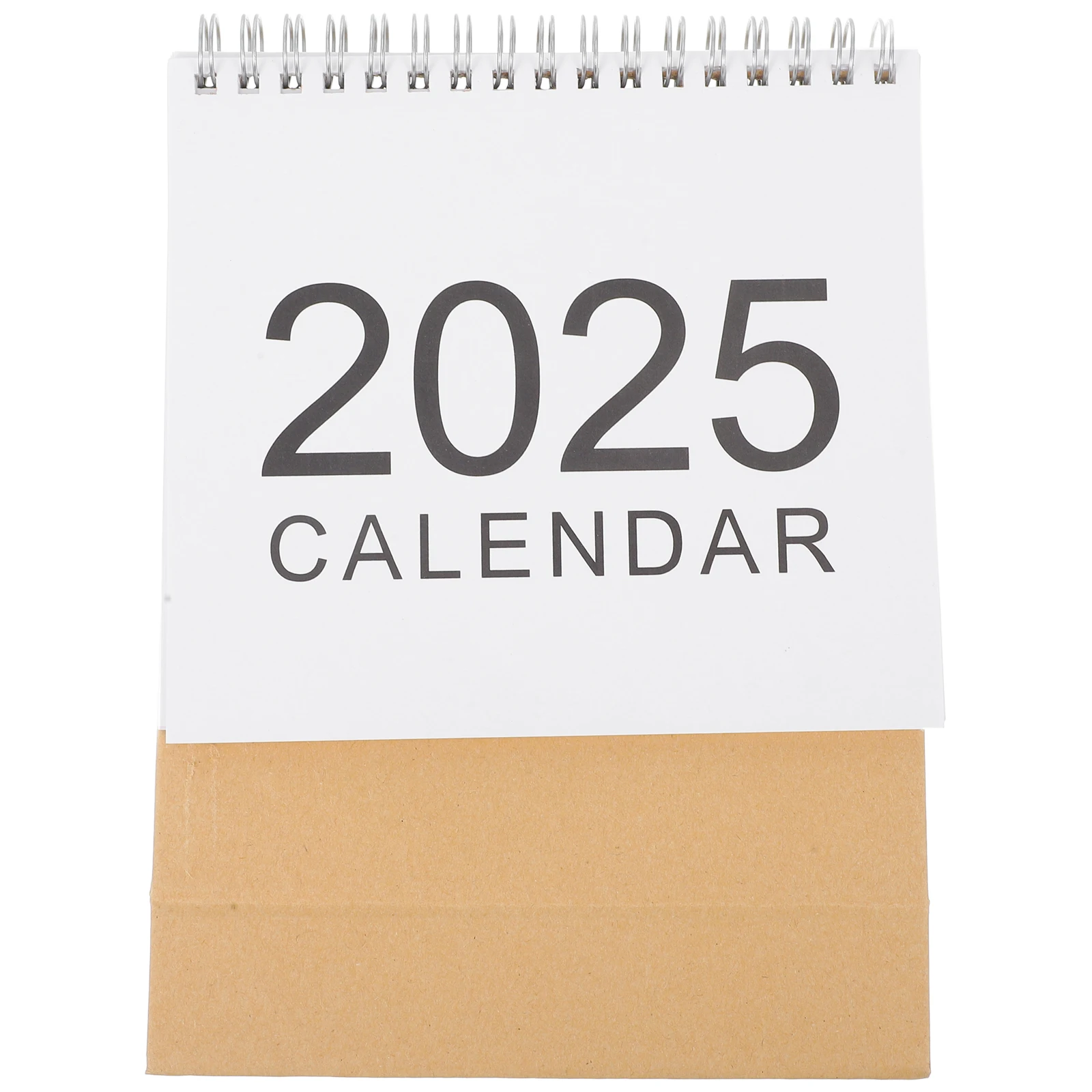 

Настольный флип-календарь на 2025 год, минималистичный ежемесячный планировщик, офисный настольный календарь, прочный бумажный металлический переплет с кольцом, большой размер