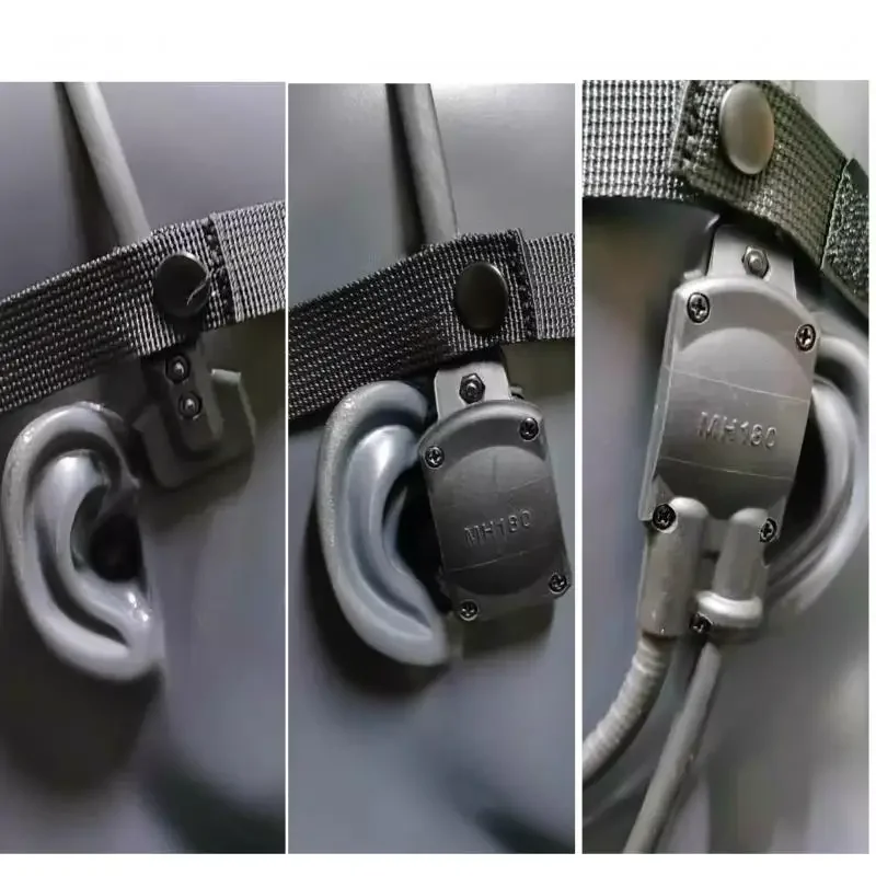 Водонепроницаемые тактические наушники с костной проводимостью Mh180 (Ipx7)