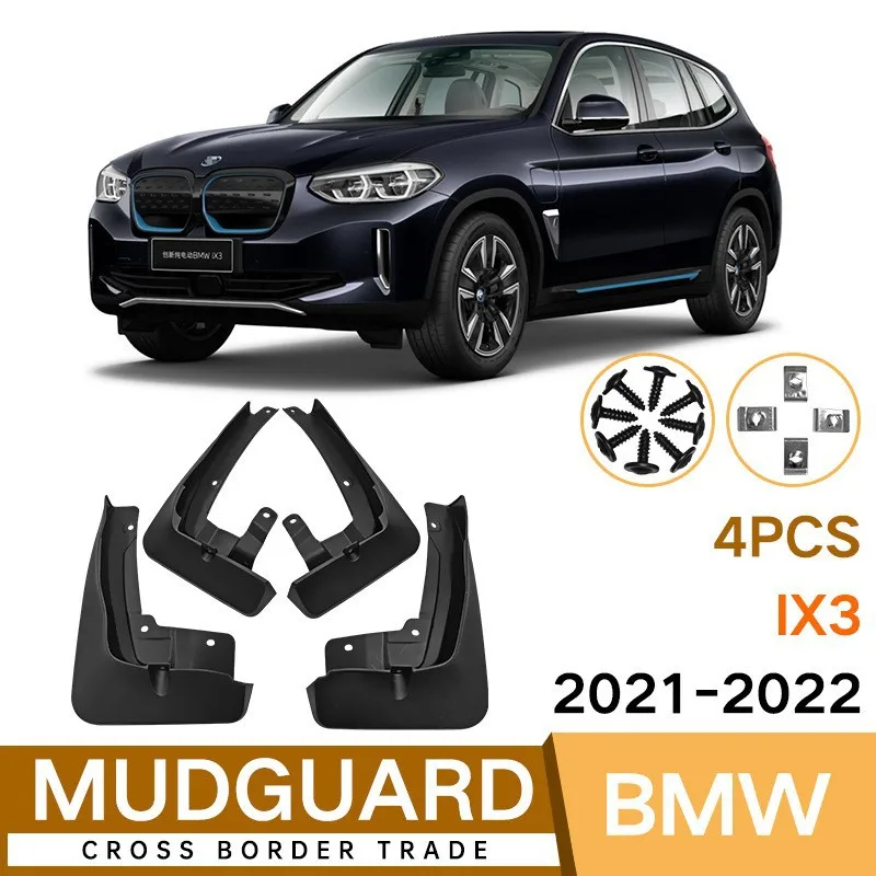 

For BMW iX3 2021-2022 Car Molded Mud Flaps Splash Guards Mudguards Front Rear Styling Wheel Accessories