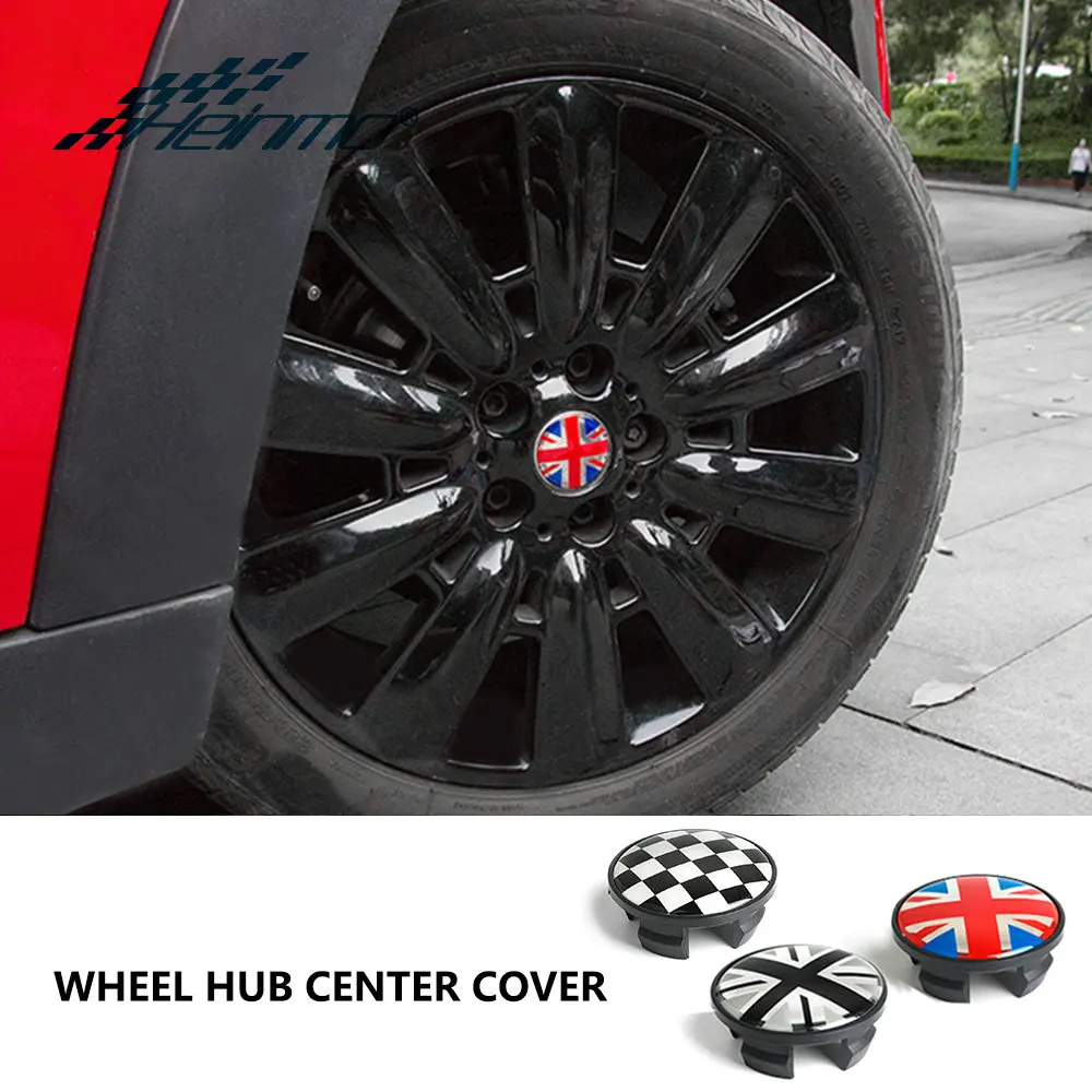 4pcs 54mm Car Wheel Center Hub Caps Emblem For Mini Cooper JCW One S Countryman R55 R56 R57 R60 Car Styling Accessories