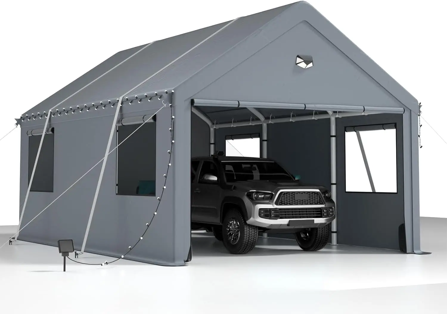 Carports 10X16 Heavy Duty，Car Ports With 180G Removable Side Walls, Carport Canopy, Portable Car Port Garage, Car Shelter All