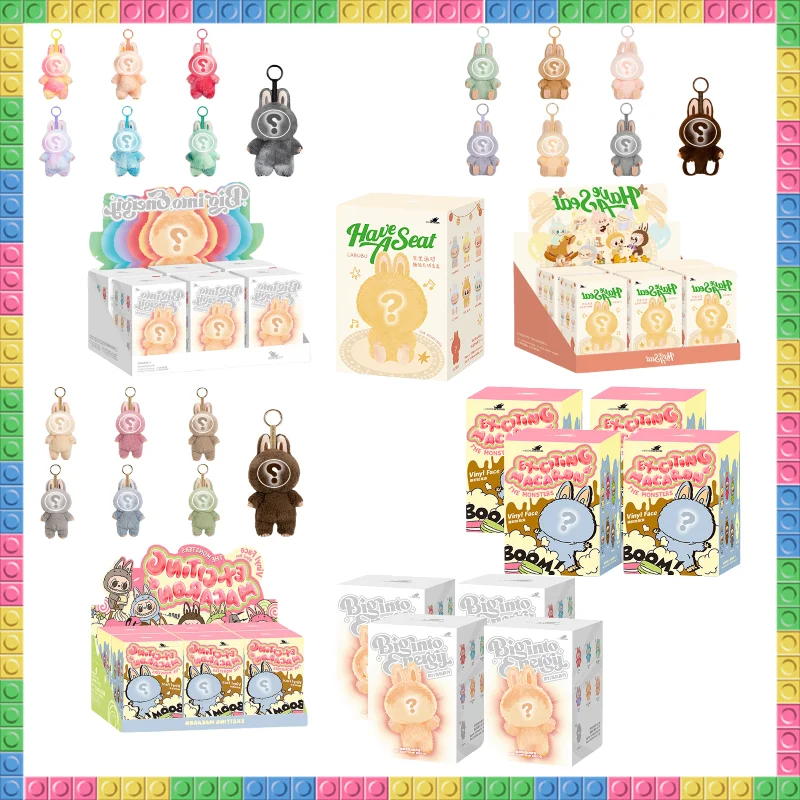 Аниме-фигурка Macaron для Monster Blind Box Big Into Energey Series Macaron виниловая базовая серия брелок Monster подарки на день рождения