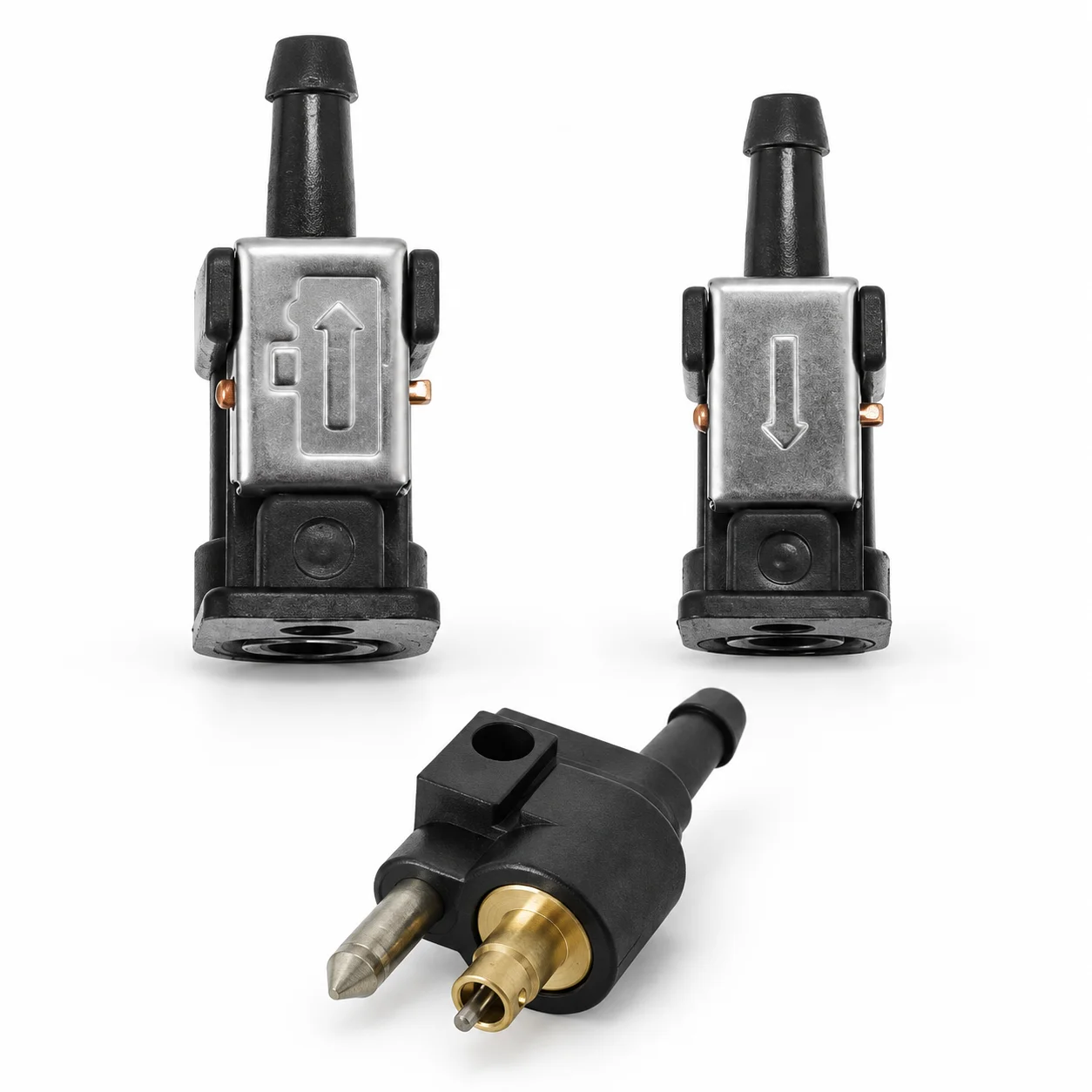 6 mm Female Fuel Line Connector with Quick Release Design for Marine Hose Connections on Yamaha Parsun and Hidea Outboard Motors