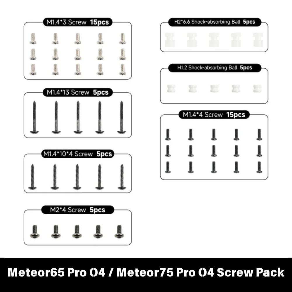 BETAFPV Drone-schroefpakket - Compatibel met Pavo20/20 Pro, Meteor65/75 Pro, Air65/75 en Cetus X