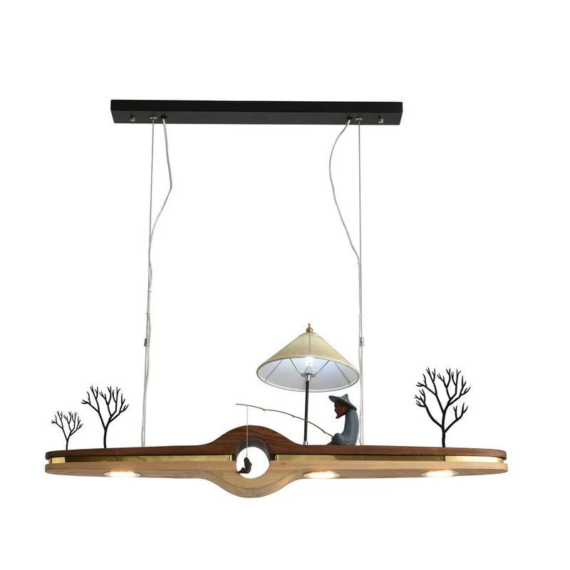 Tea house chandelier, hot pot restaurant chandelier LED chandelier