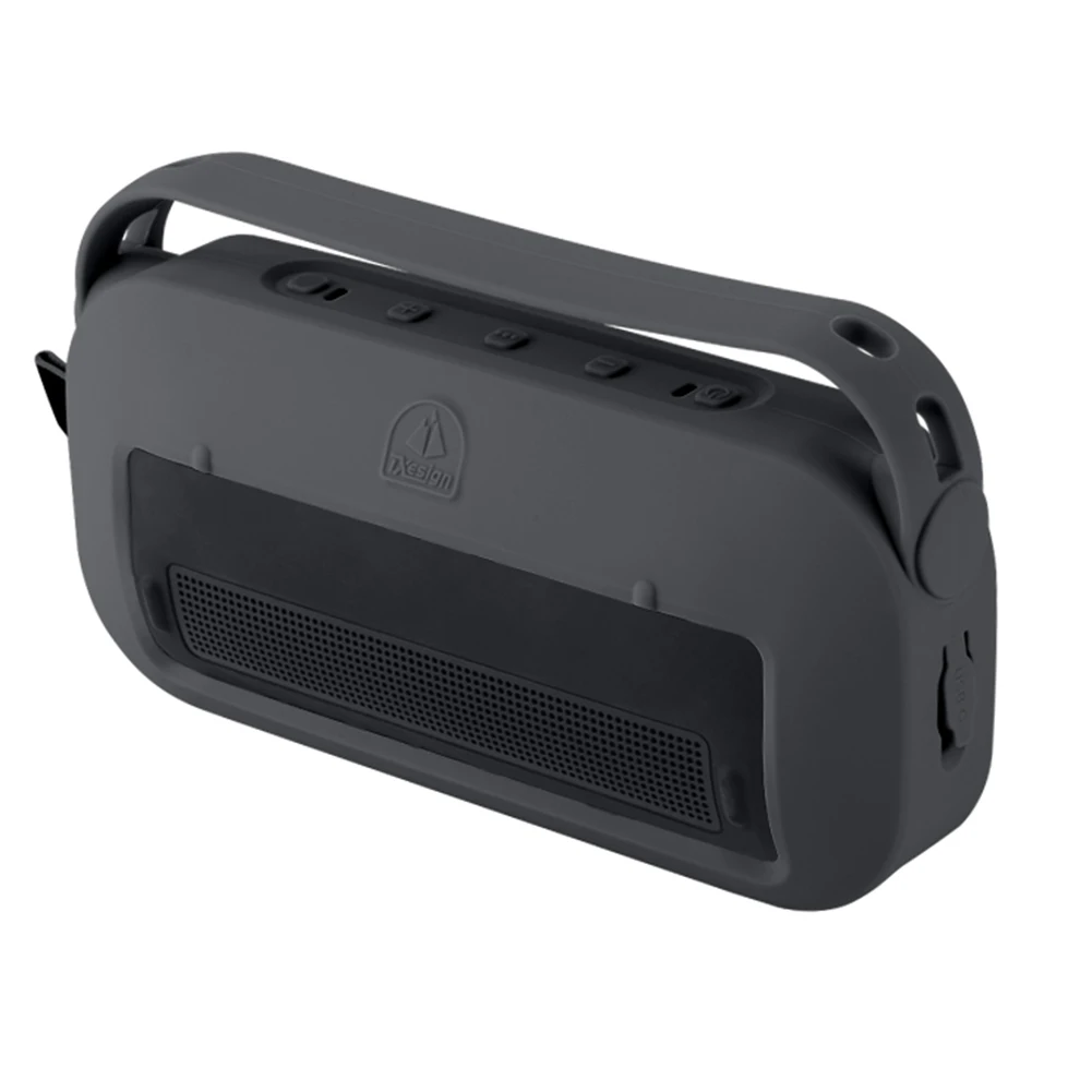 Silicone Case Cover with Handle & Shoulder Strap Soft Silicone Case Protective Skin Sleeve Speaker Cover for Bose SoundLink Flex