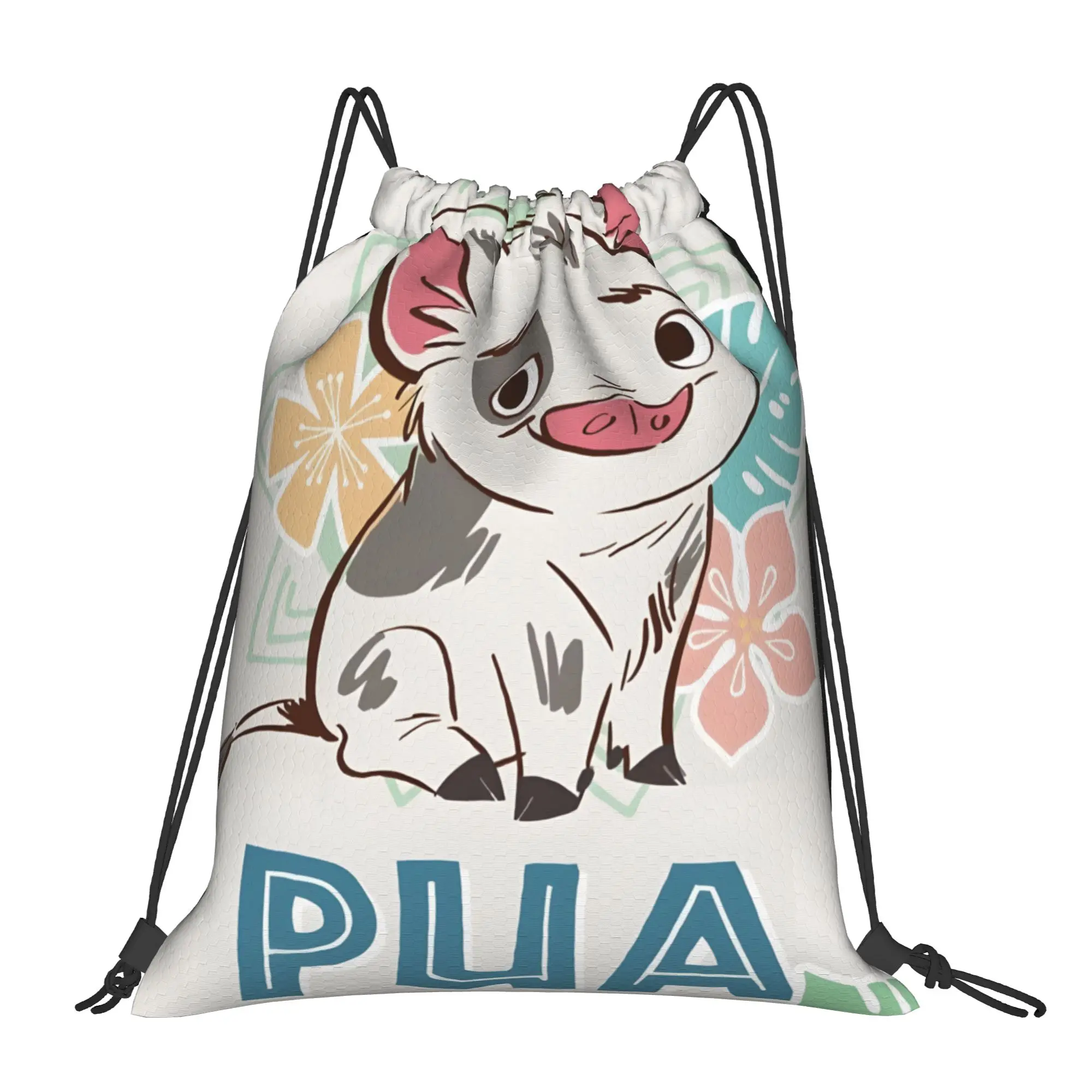 

1 шт. Сумка на шнурке с принтом Моаны, рюкзак для хранения вещей для мужчин и женщин, дорожная сумка для подростков