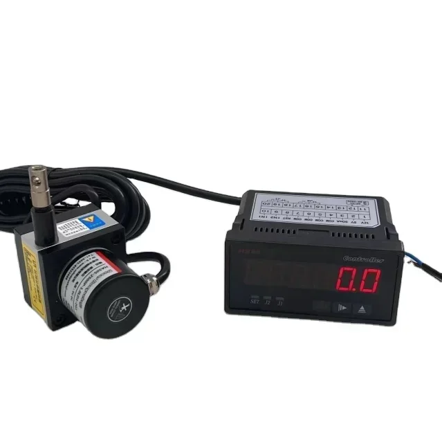 2026High Precision  485 CAN Output 0-1500mm Length Sensor Wire Pull Encoder With Display Rope Absolute Encoder