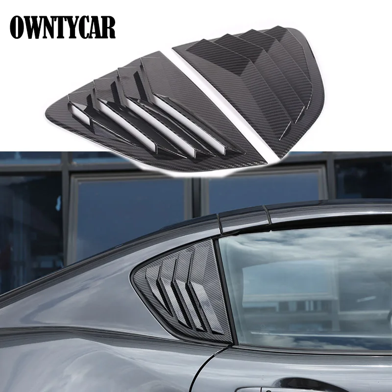 For Mazda MX-5 2016-2023 ABS Matte Black Car Rear Window Triangle Exterior Shutter Deflector Decoration Modified Accessories