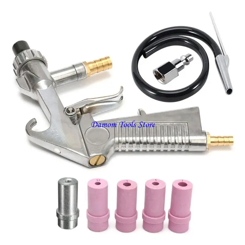 57BE Sand Blaster Kits Sand Blaster with Hose and Nozzles for Abrasive Media Blaster Sandblasting Cabinet