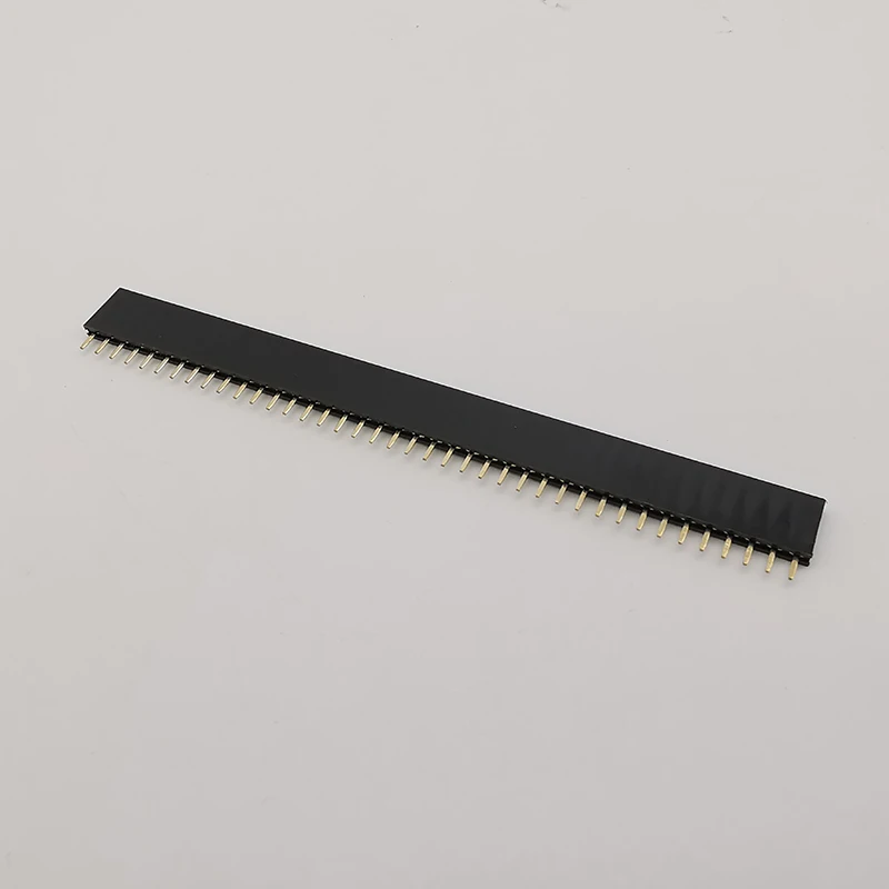 30Pcs/lot Pitch 2.54mm 40 Pin 1x40P Single Row Female Socket Pin Header PCB Board Connector Straight Strip For Arduino DIY