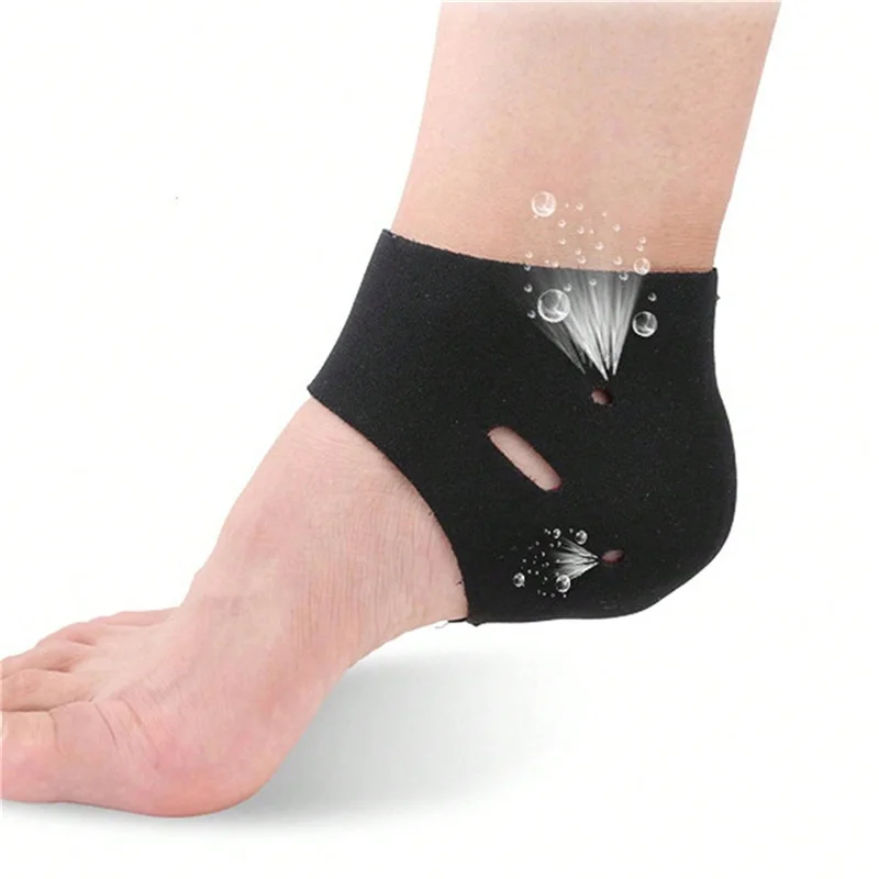 Chaussettes de talon anti-fissure pour fasciite plantaire, grill élastique pour tendinite d'Achille, callosités, collier, pieds fissurés, oto instituts, coussinets de talon